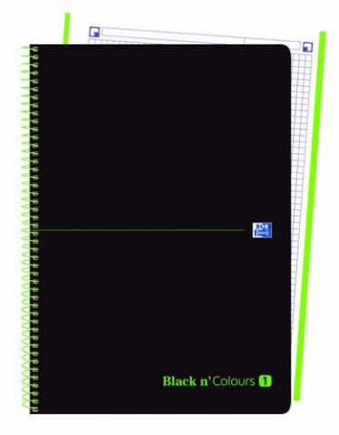 BLOC OXFORD BLACK N´COLORS EU.BOOK 1 micro.tapa PP