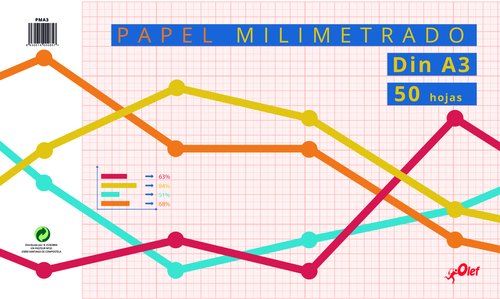 BLOC DIBUJO OLEF MILIMETRADO A3 80g 50h