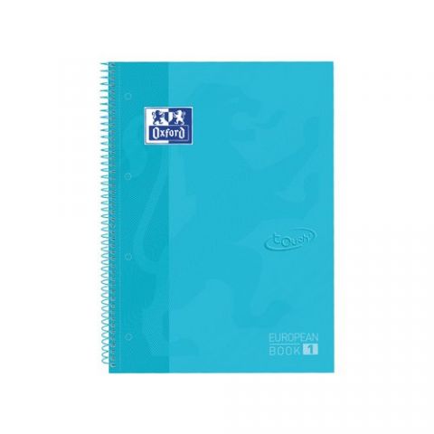 BLOC OXF. EU.BOOK 1 A4 80h CD.5 AZUL PA
