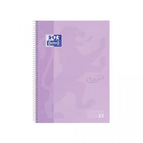 BLOC OXF. EU.BOOK 1 A4 80h CD.5 LAVANDA