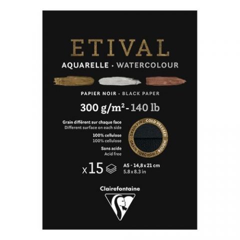 BLOC DE DIBUJO CLAIREFONTAINE ETIVAL ACUARELA ENCO