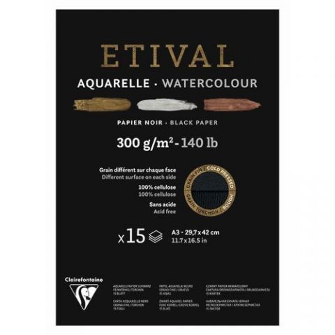 BLOC DE DIBUJO CLAIREFONTAINE ETIVAL ACUARELA ENCO