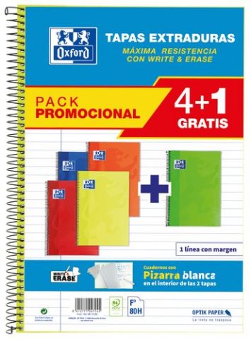 BLOC OXFORD SCHOOL tapa EXTRA Fº 80h HORIZONTAL 90