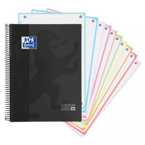 BLOC OXF. EU.BOOK 10 A4 150h CD.5 NEGRO