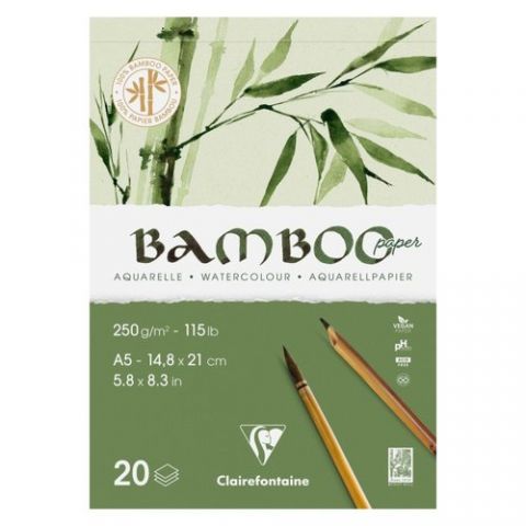 BLOC DE DIBUJO CLAIREFONTAINE BAMBOO AQUARELLE ENC