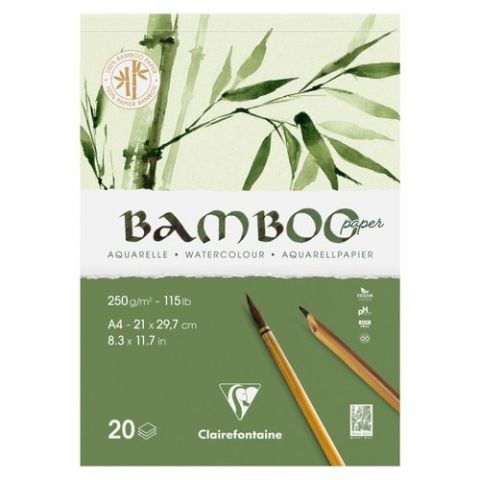 BLOC DE DIBUJO CLAIREFONTAINE BAMBOO AQUARELLE ENC