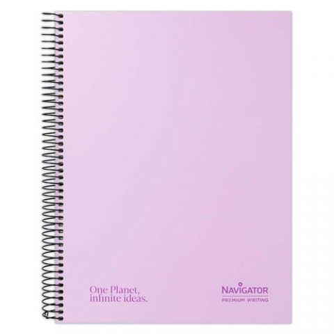 BLOC NAVIGATOR A4 80h HZ PASTEL LAVANDA