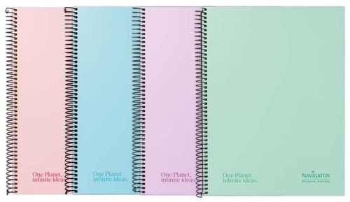 BLOC NAVIGATOR A4 120h HZ PASTEL SURTIDO