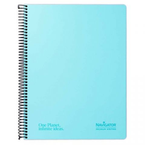 BLOC NAVIGATOR A4 80h CD.4 PASTEL AZUL