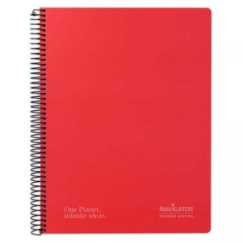 BLOC NAVIGATOR A4 80h CD.4 ROJO