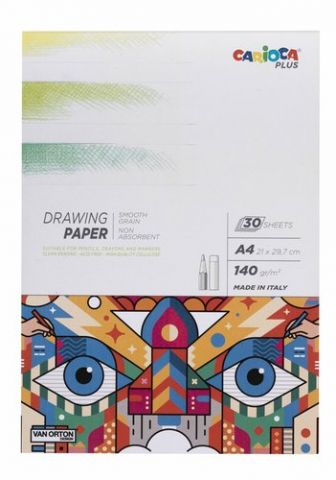 BLOC DE DIBUJO CARIOCA PLUS ENCOLADO LISO GRANO FI