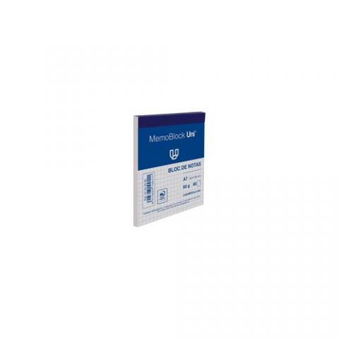 BLOC DE NOTAS UNIPAPEL MEMOBLOC A7 80h 60g CP.4
