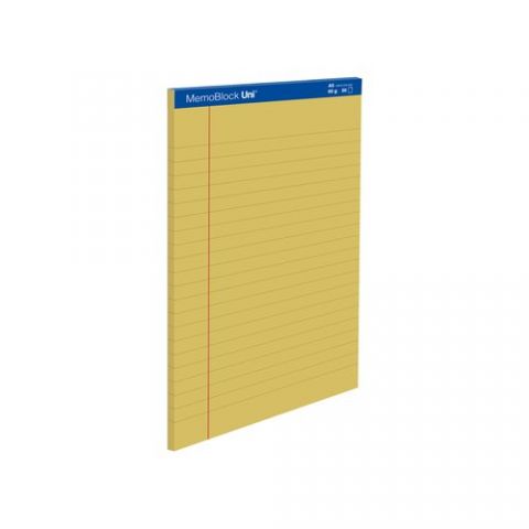 BLOC DE NOTAS UNIPAPEL MEMOBLOC A5 80h 60g RAYADO