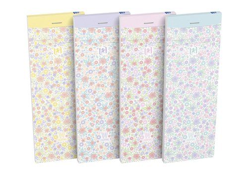 BLOC DE NOTAS OXFORD FLORAL 74x210 80h HORIZONTAL