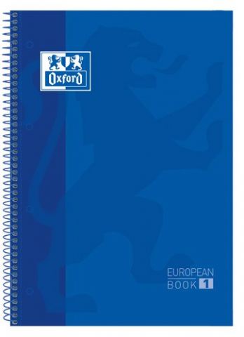 BLOC OXF. EU.BOOK 1 A4 80h CD.5 AZUL