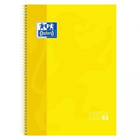 BLOC OXF. EU.BOOK 1 A4 80h CD.5 AMARILL