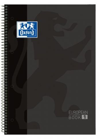 BLOC OXF. EU.BOOK 1 A4 80h CD.5 NEGRO