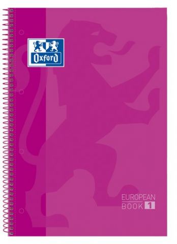 BLOC OXF. EU.BOOK 1 A4 80h CD.5 FUCSIA