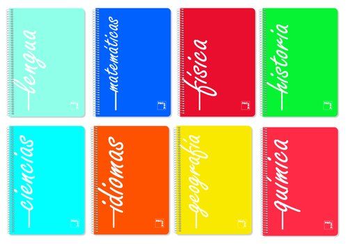 BLOC PACSA ASIGNAT. Fº 80h CD.4 SURTIDO