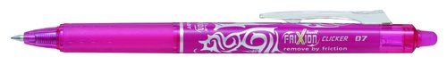BOLIGRAFO BORR. PILOT FRIXION CLICKER 0,7 ROSA