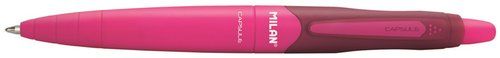 BOLIGRAFO MILAN RETRACTIL CAPSULE BALLPEN ROJO