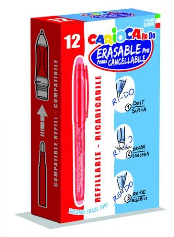 BOLIGRAFO CARIOCA RE-DO BORRABLE ROJO
