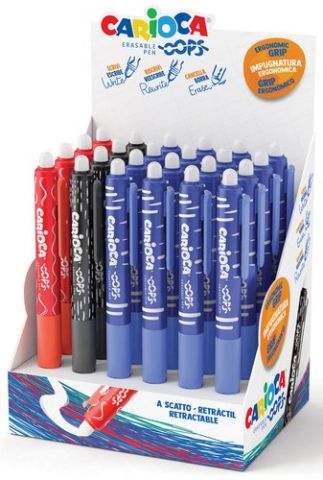 BOLIGRAFO CARIOCA OOPS RETRACTIL BORRABLE EXPOSITO