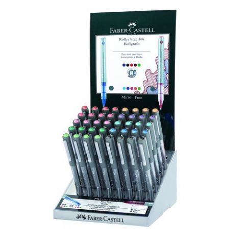 ROLLER T.LIQ. FABER-CASTELL FREE INK 0,7 EXPOSITOR