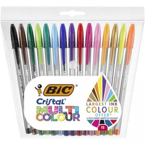 BOLIGRAFO BIC CRISTAL MULTICOLOR SURTIDO BOLSA de