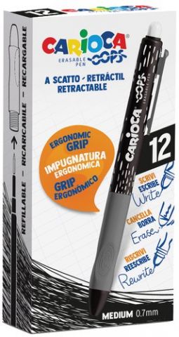 BOLIGRAFO CARIOCA OOPS RET. BORRABLE NEG