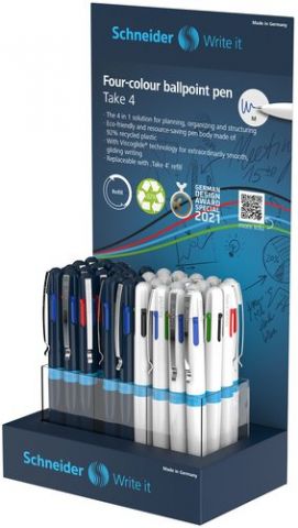 BOLIGRAFO 4 COL.SCHNEIDER TAKE 4 EXP.36