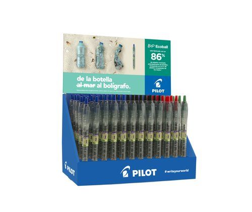 BOLIGRAFO RT. PILOT ECOBALL RECICLADO  1.0 SURTIDO