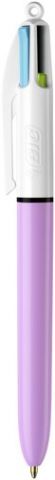 BOLIGRAFO de 4 COLORES BIC FASHION LILA
