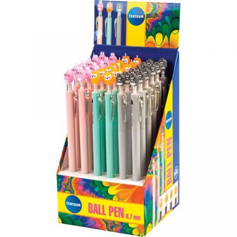 BOLIGRAFO CENTRUM RETRACTIL MOUSE TINTA AZUL COLOR