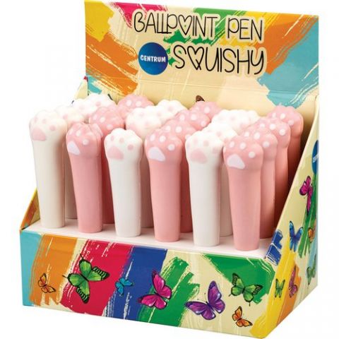 BOLIGRAFO CENTRUM SQUISHY PAW EXPOSITOR de 24