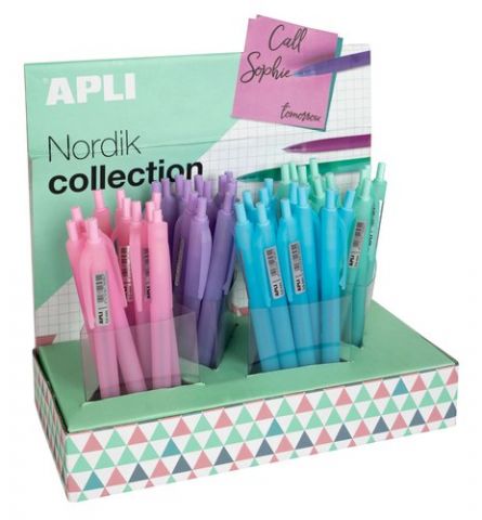 BOLIGRAFO APLI NORDIK GEL COLORES SURTIDOS TINTA A