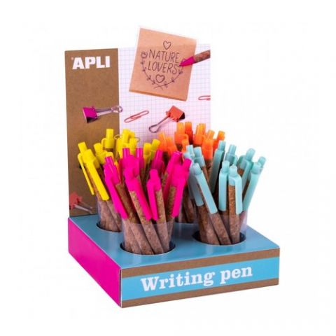 BOLIGRAFO APLI FLUOR COLLECTION COLORES SURTIDOS T