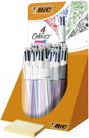 BOLIGRAFO 4 COL.BIC SHINE EXPOSITOR 20