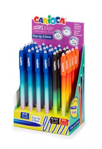 BOLIGRAFO CARIOCA OOPS EASY BORRABLE 0,7mm EXPOSIT