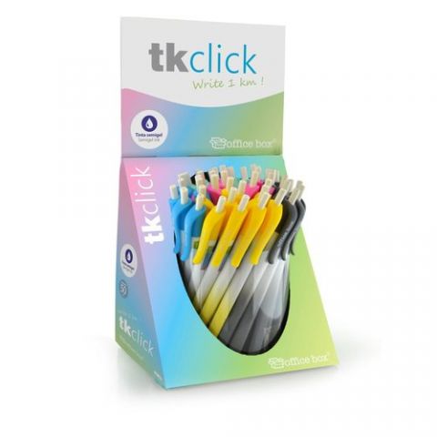 BOLIGRAFO OFFICE BOX TK CLICK EXPOSITOR de 50 (5 c
