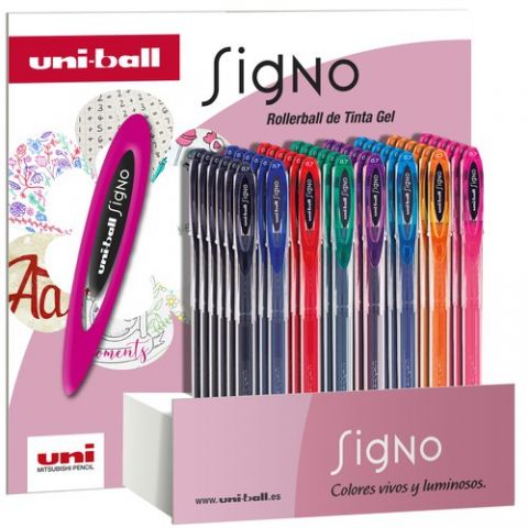 ROLLER GEL UNI-BALL SIGNO 0,7 (UM-120) EXPOSITOR d