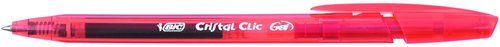 ROLLER GEL RT. BIC CRISTAL CLIC GEL ROJO