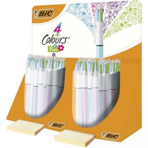 BOLIGRAFO de 4 COLORES BIC FASHION EXPOSITOR de 40