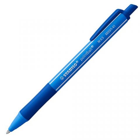 BOLIGRAFO STABILO RETRACTIL POINTBALL COLORFUL AZU