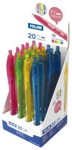 BOLIGRAFO MILAN RETRACTIL P1 LOOK COLOURS EXPOSITO