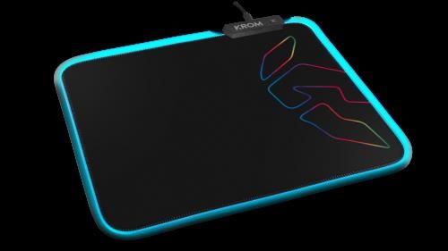 Krom Knout RGB Negro Alfombrilla de ratón para jue