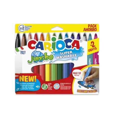 ROTUL.CARIOCA JUMBO ESTUCHE 12