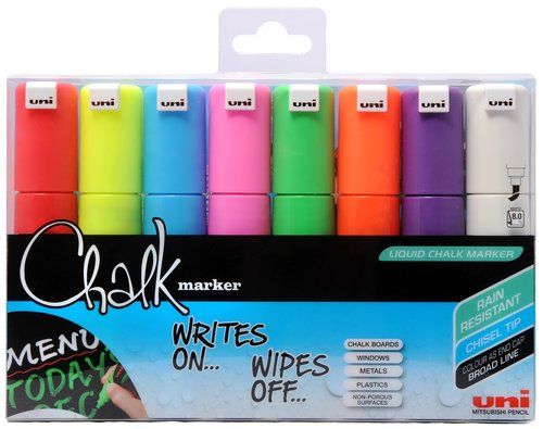 MARCADOR TIZA LIQUIDA UNI-BALL CHALK MARKER PWE-8K