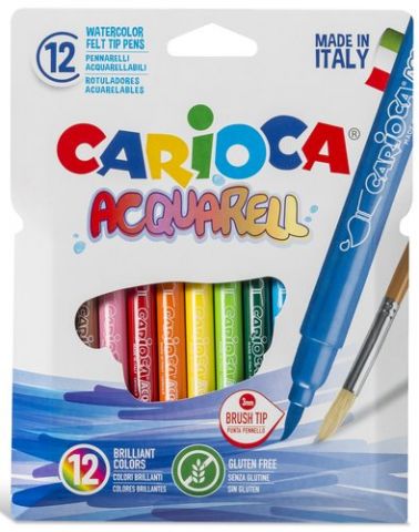 ROTULADOR FIBRA CARIOCA LAVABLE ACQUARELL CAJA de