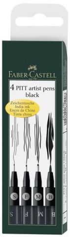 ROTULADOR FIBRA FABER-CASTELL PITT ARTIST PENS NEG